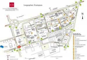 Lageplan des JGU-Campus